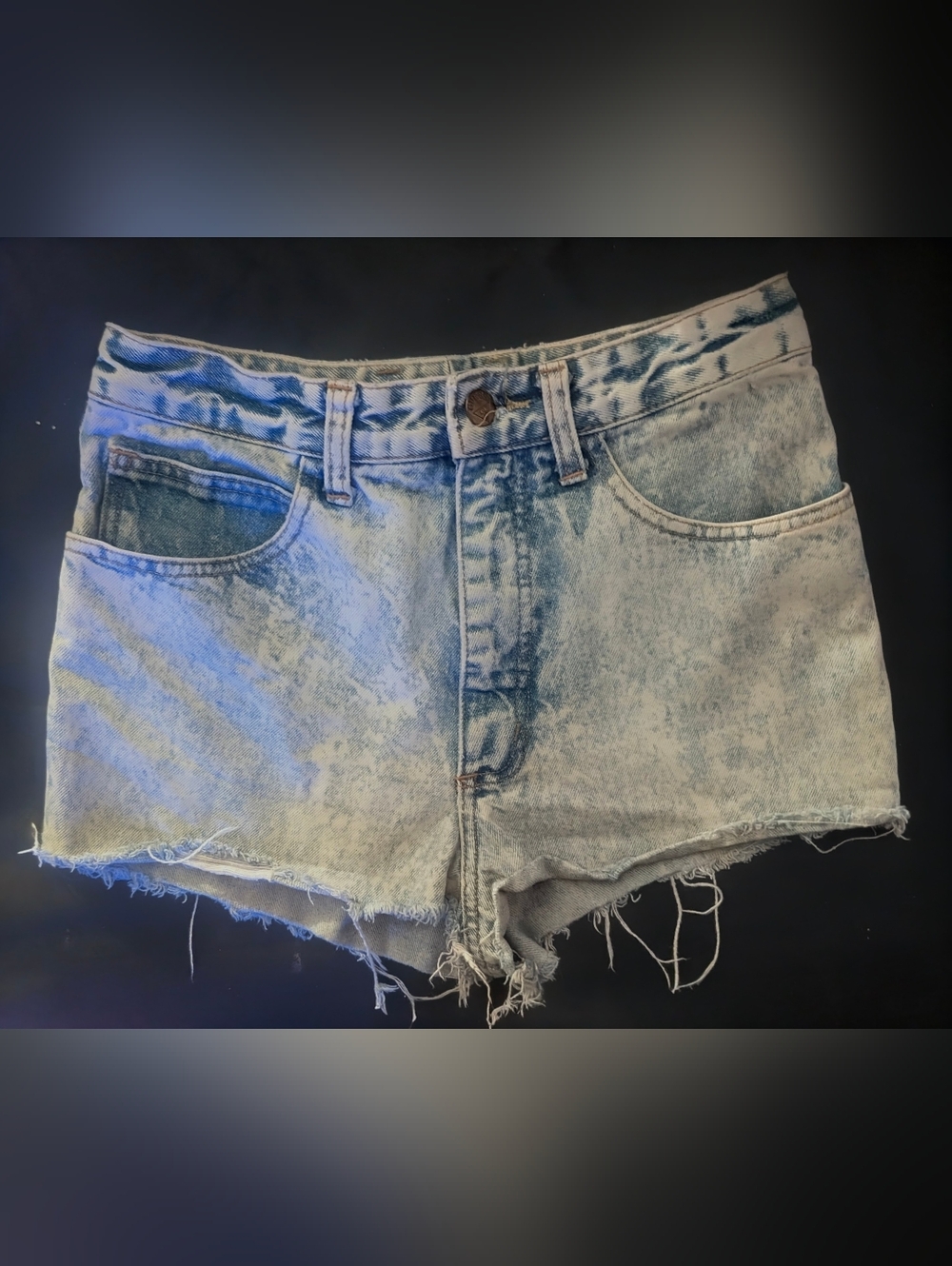 Georges Marciano for Guess  Vintage  Acid Wash Distressed Cut Off Denim Shorts - Picture 3 of 4